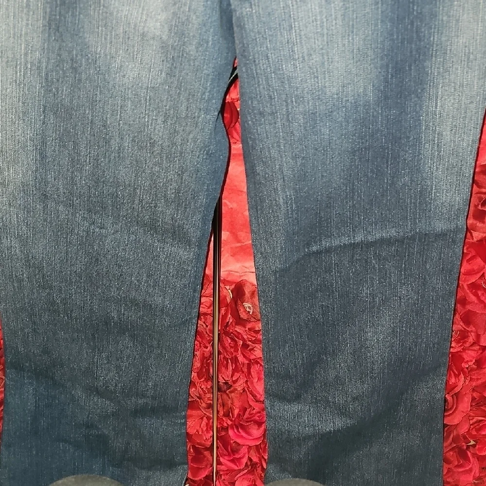 Justice NWOT Girls Blue Denim Flare Leg Jeans Size 16